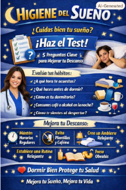 Test Higiene del sueño infografía